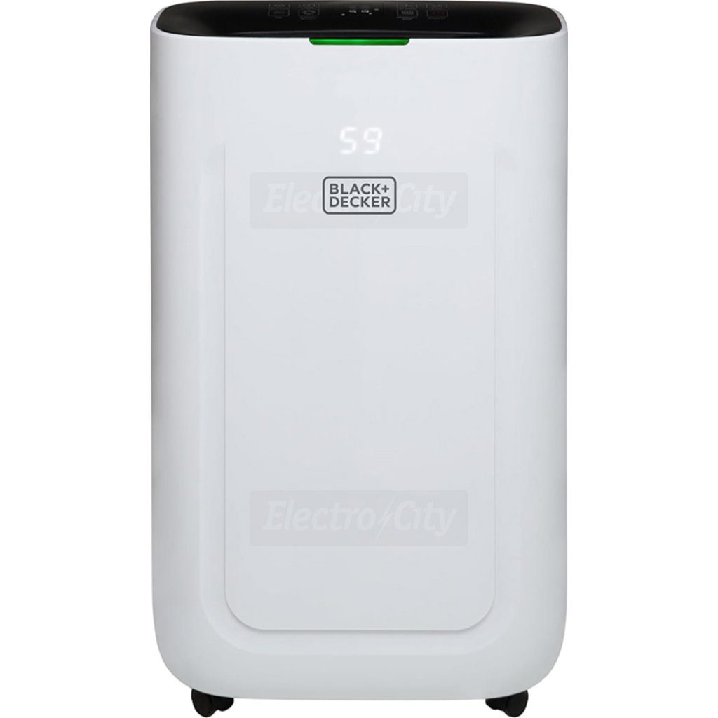 Black + Decker 20 Litre Dehumidifier | White