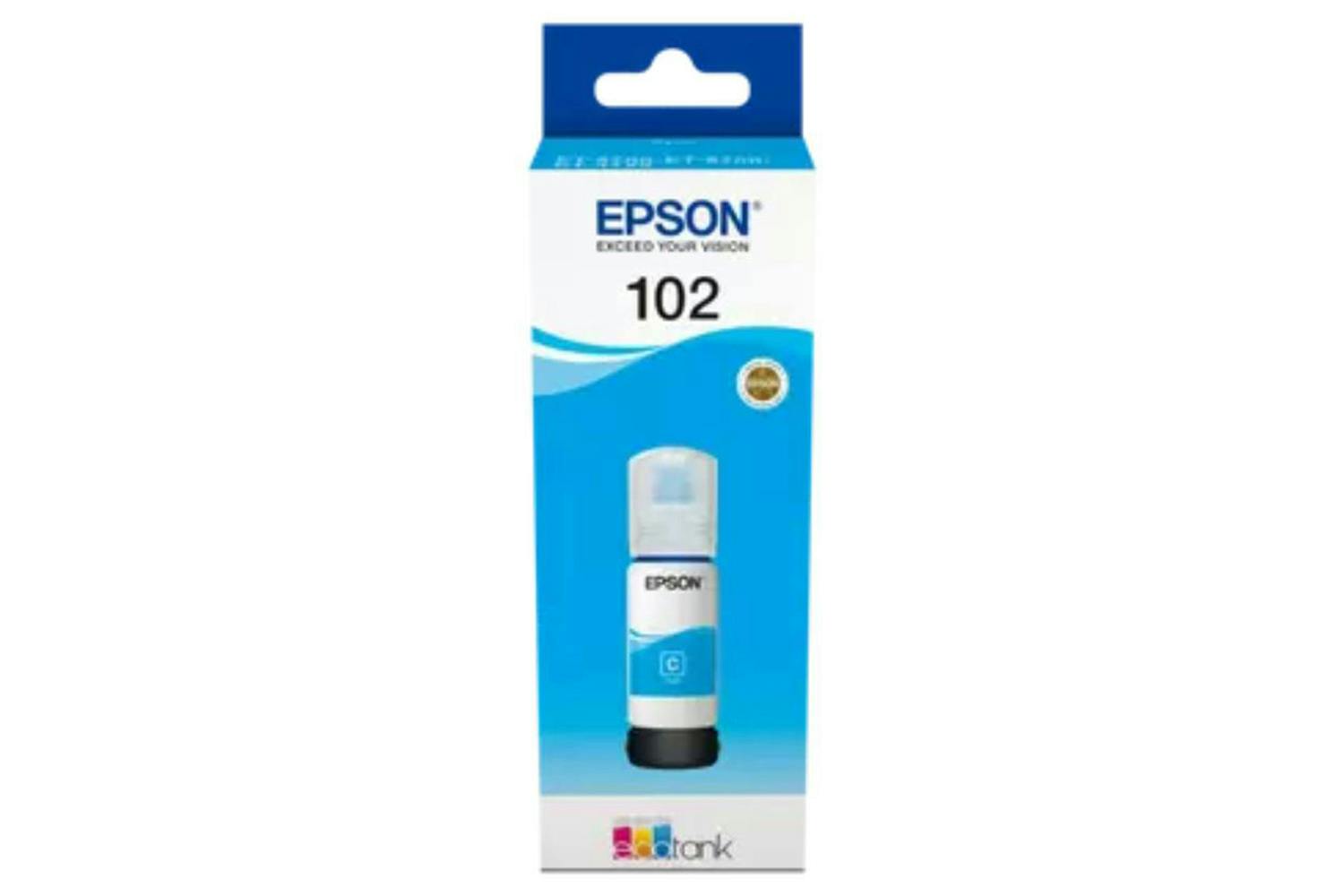 Epson 102 EcoTank 70ml Ink Bottle | Cyan