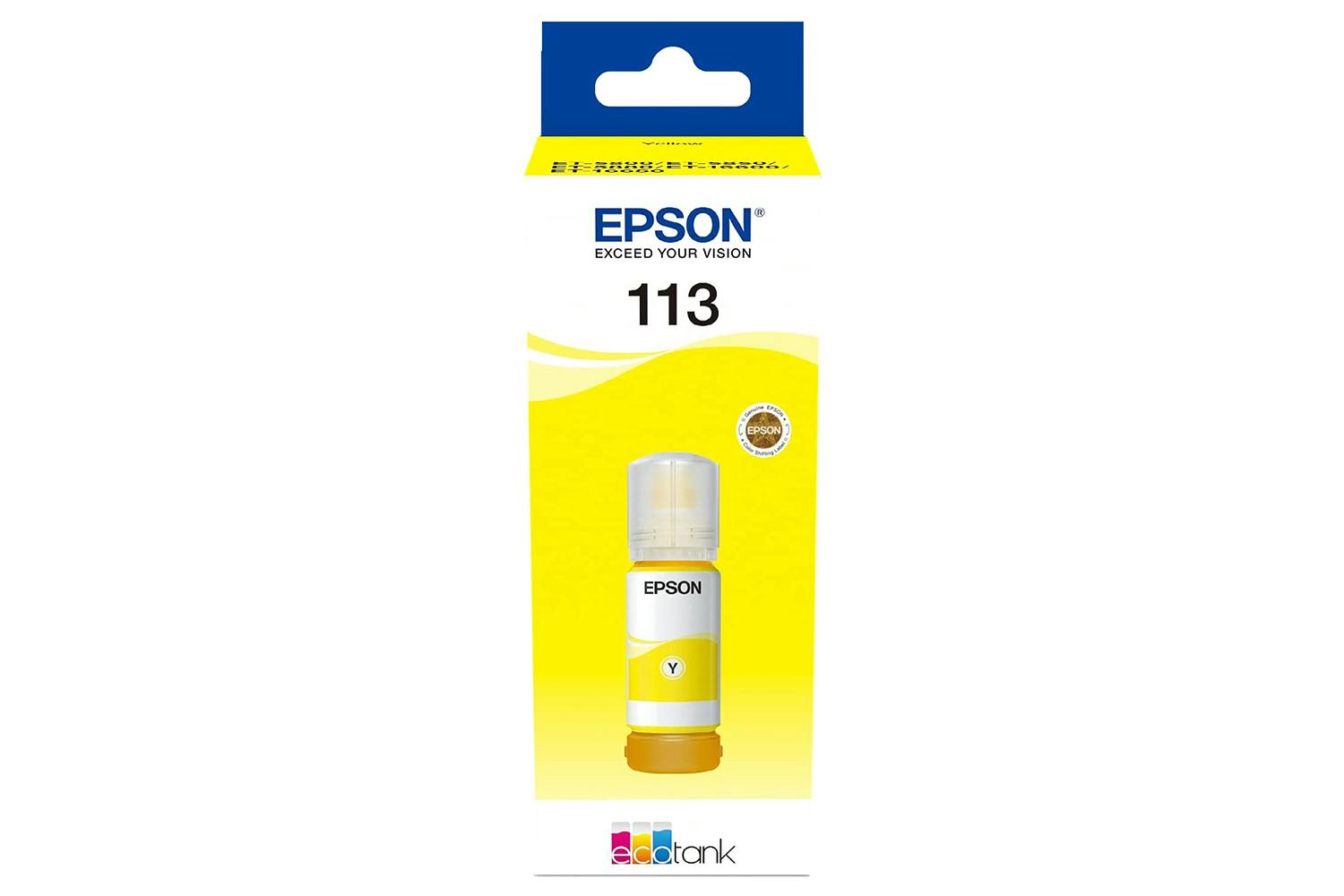 Epson 113 EcoTank Pigment Ink Bottle | Yellow