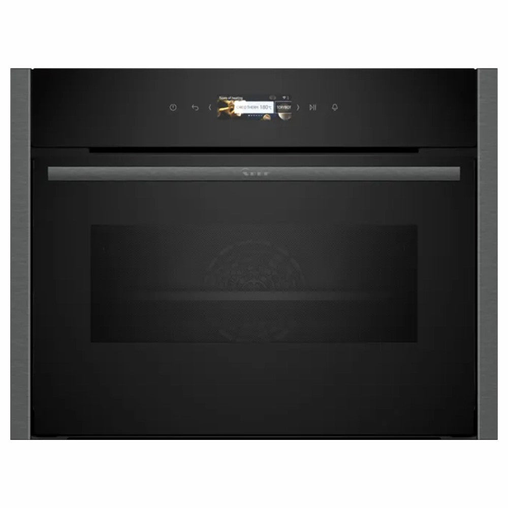 Neff N 70 45 Litre Built-in Compact Smart Oven with Microwave | Graphite