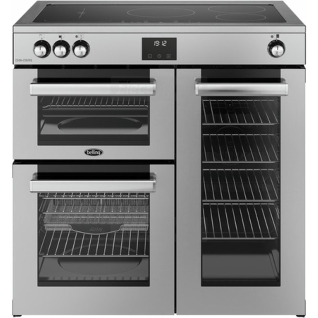 Belling 90cm Cookcentre Induction Range Cooker | Stainless Steel