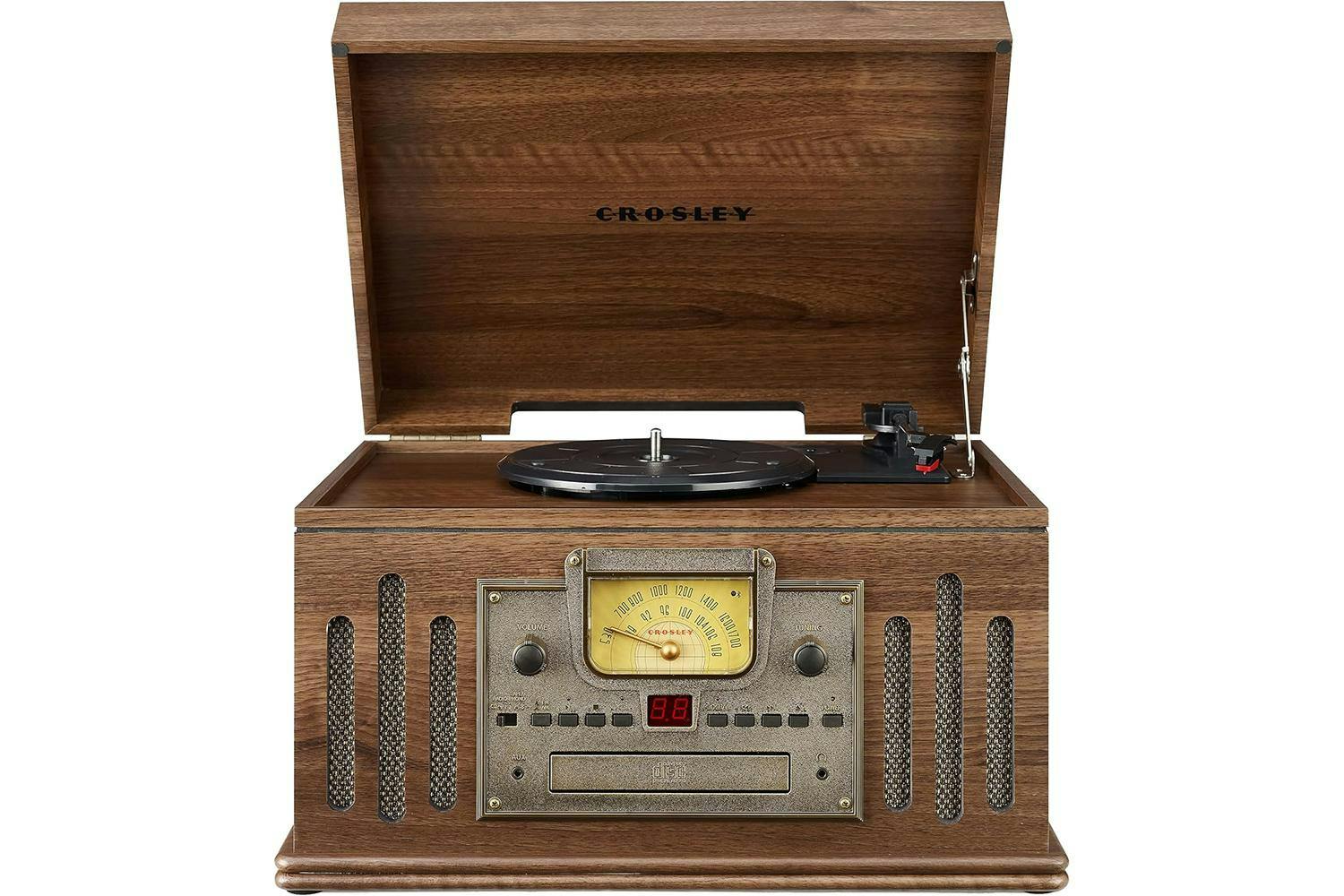 Crosley | Musician 8-in-1 Record Player | Walnut Finish