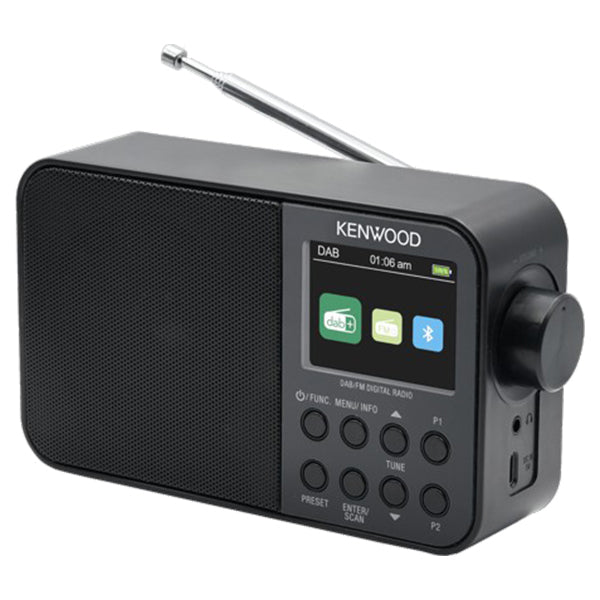 Kenwood | Compact Portable FM Dab Radio | Black
