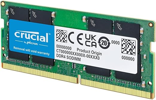 Crucial DDR4 RAM 8GB 3200MHz SODIMM CL22, Laptop Computer Memory, Mini PC, (or 2933MHz, 2666MHz) - CT8G4SFRA32A