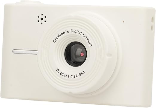 Digital Point and Shoot Camera, 40MP 1080P Digital Camera, Dual Lens 8X Zoom IPS Screen Anti Shake Photo Frame Filter Autofocus Selfie Digital Camera for Festive Gift (White)