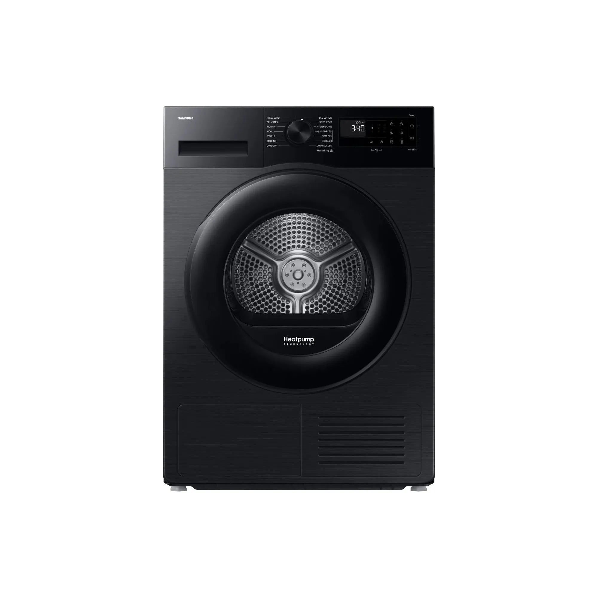 Samsung Series 5 9KG Freestanding Heat Pump Tumble Dryer - Black | DV90DG52A0ABEU