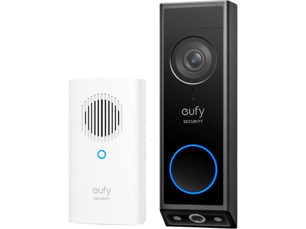 Eufy E340 2K Dual Camera Smart Video Doorbell with Chime | Black
