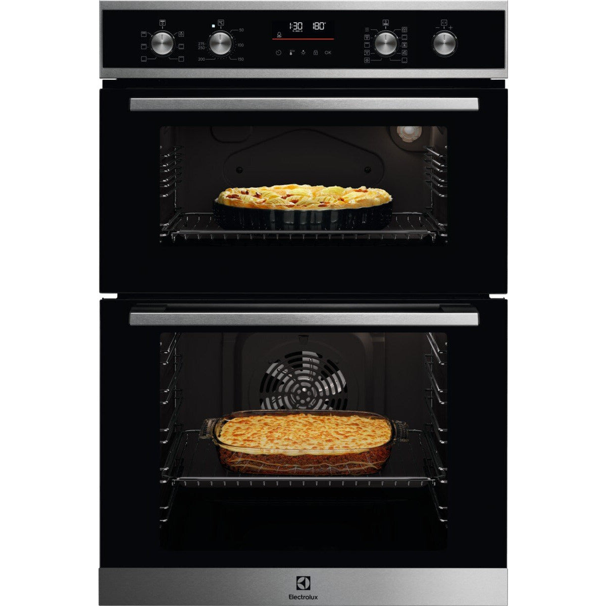 Electrolux 300 SurroundCook 60cm Built-in Double Oven | Stainless Steel