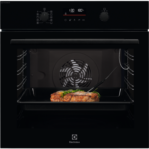 Electrolux 600 SteamBake 60cm Built-in Single Oven | Black