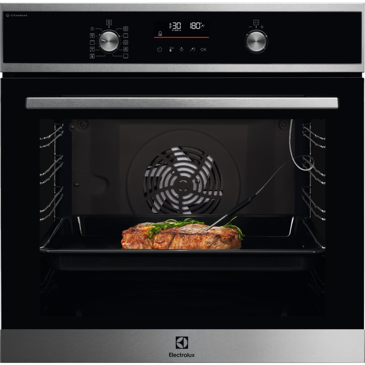 Electrolux 600 Series SteamBake 60cm Built-In Single Oven | Stainless Steel