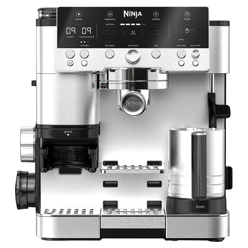 Ninja Luxe Cafe Premier Bean to Cup Espresso Coffee Machine - Black & Stainless Steel | ES601UK