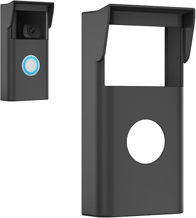 honecumi Silicone Case Compatible with Ring Video Doorbell 2nd Generation (2020) - Weatherproof Protective Case, Dustproof & UV Resistant, Perfect Fit Door Phone Cover with Sun Protection for Outdoor