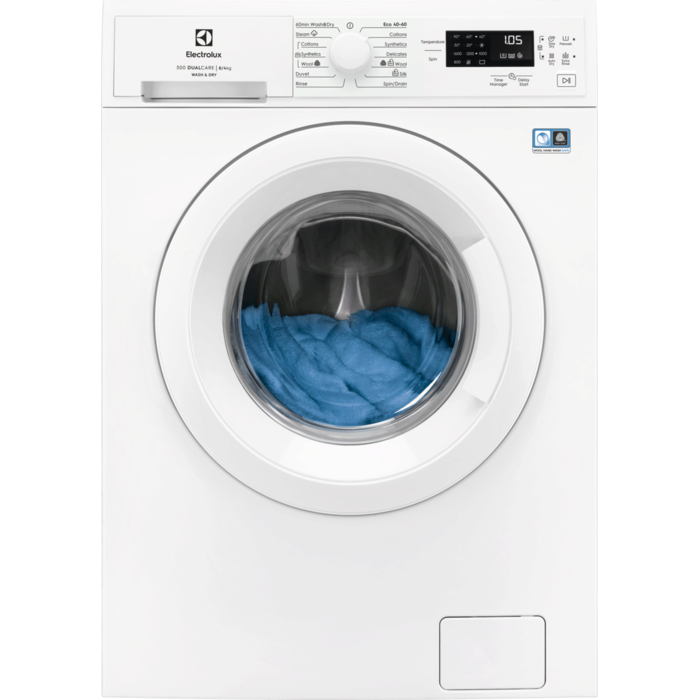 Electrolux 8KG/4KG 1600RPM Freestanding Washer Dryer - White | EWDK5846B