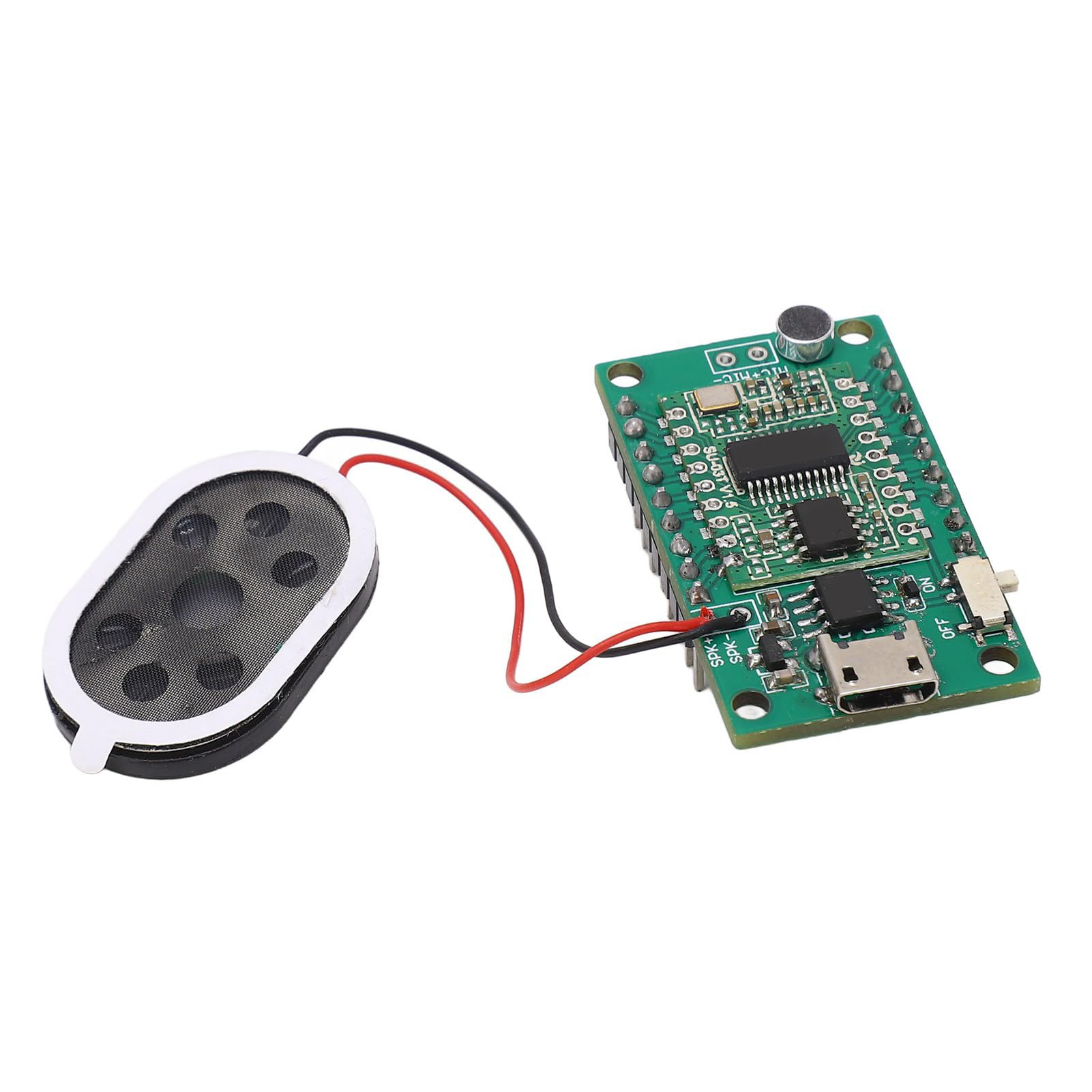 Voice Control Development Board, CH340NUSB, Sensitive Microphone, AI Voice Recognition Module for Serial 5V USB Chip for PWM Dimming