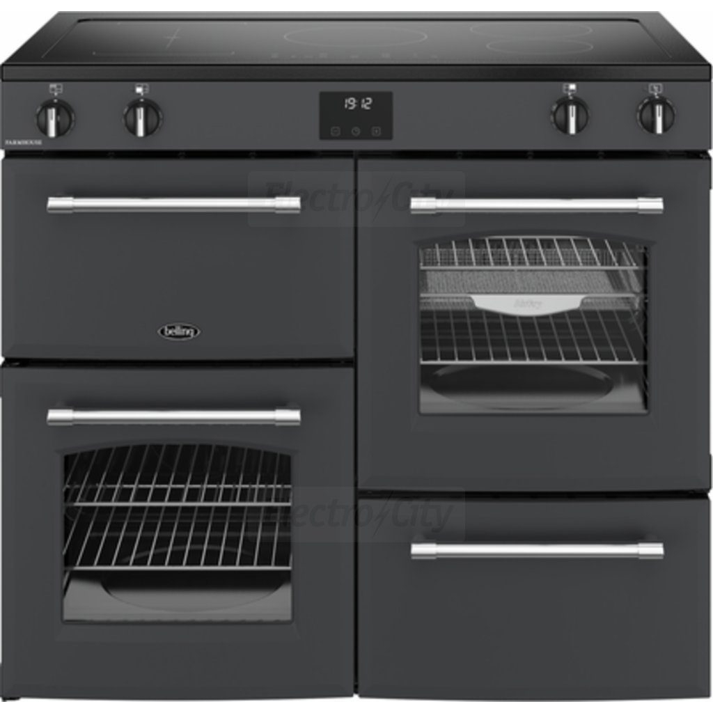 Belling 100cm Farmhouse Dual Fuel Range Cooker | Anthracite Grey