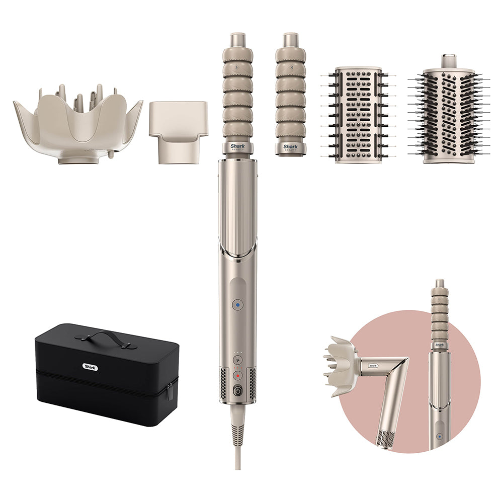 Shark FlexStyle 5-in-1 Air Styler & Hair Dryer Set | HD446SLUK | Stone