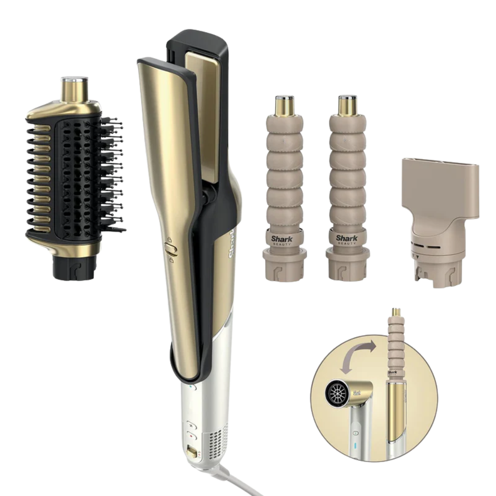 Shark Glam HD6041SUK, Straight & Waves Multi Styler, Gold | Soundstore