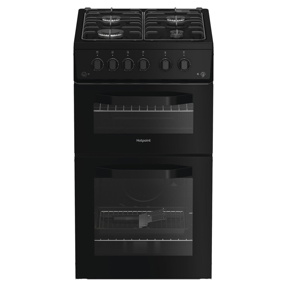 Hotpoint 50CM Freestanding Gas Cooker - Black | HTG5GCB