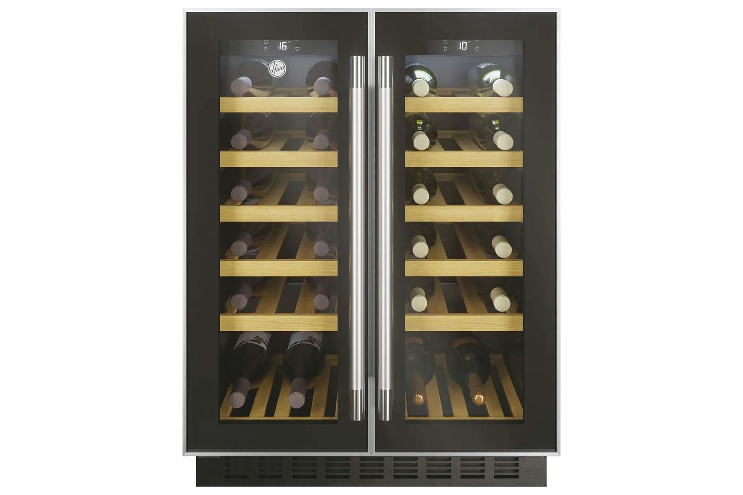 Hoover HWCB60DUKN, Integrated 38 Bottles Wine Cooler, Black | Soundstore
