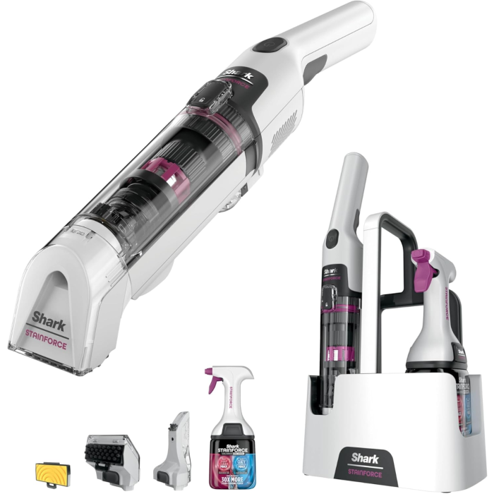 Shark StainForce HX100UKT, Cordless Spot Cleaner, White | Soundstore