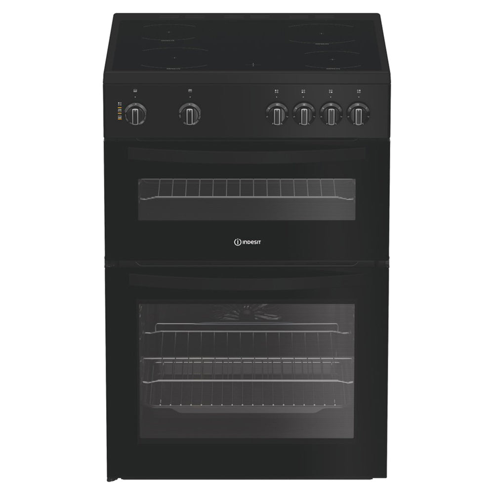 Indesit 60CM Freestanding Electric Cooker - Black | IDE6VMB