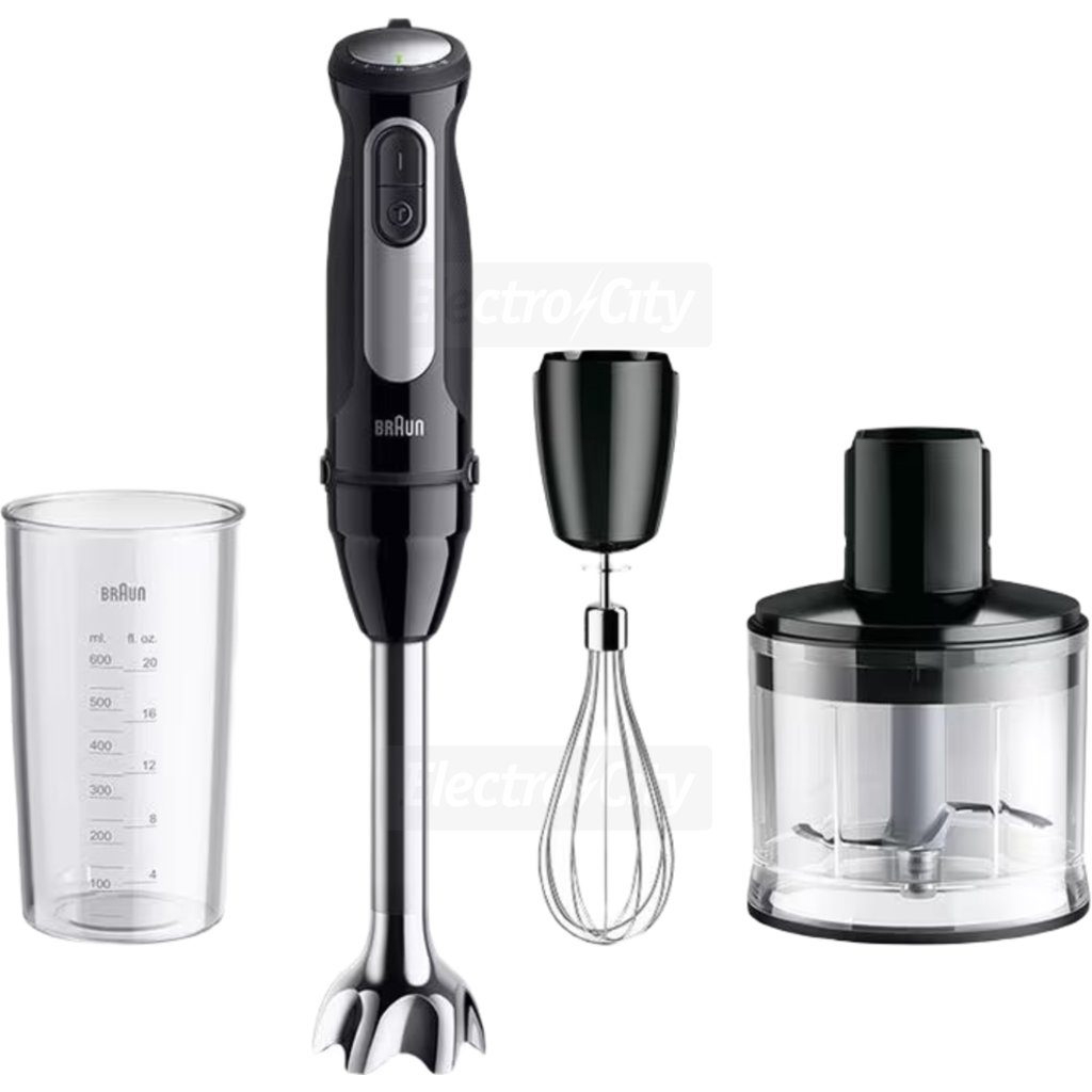 Braun MultiQuick 5 Pro 1000W Hand Blender with Mini Food Processor | Black