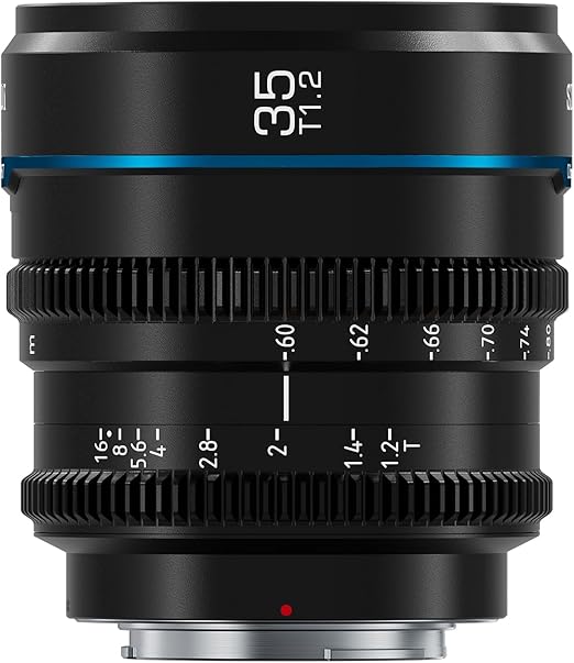 SIRUI Night Walker 35 mm Cine Lens with Manual Focus, T1.2 Large Aperture Lens and S35 Frame Prime Lens for L Mount for Sigma FP, S5/S5II/S5IIX, (MS35L-B, L-Mount, Black)