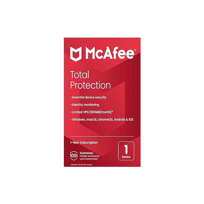 McAfee MTP21UNR1RAAB, Total Protection, 1-Device | Soundstore