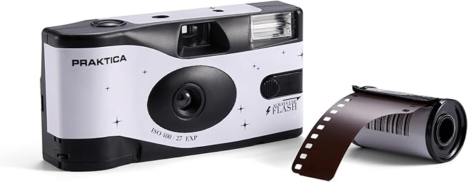 Praktica Disposable Wedding Camera White 27 Shots Color Film for Weddings, Gatherings, Travel and More