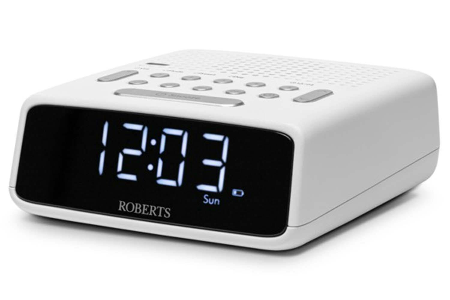 Roberts Ortus FM Clock Radio | White