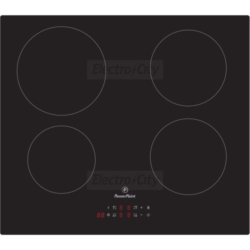 PowerPoint 60cm 4 Zone Induction Hob | Black