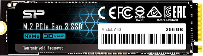 Silicon Power PCIe M.2 NVMe SSD 256GB Gen3x4 R/W up to 2, 100/1, 200MB/s Internal SSD