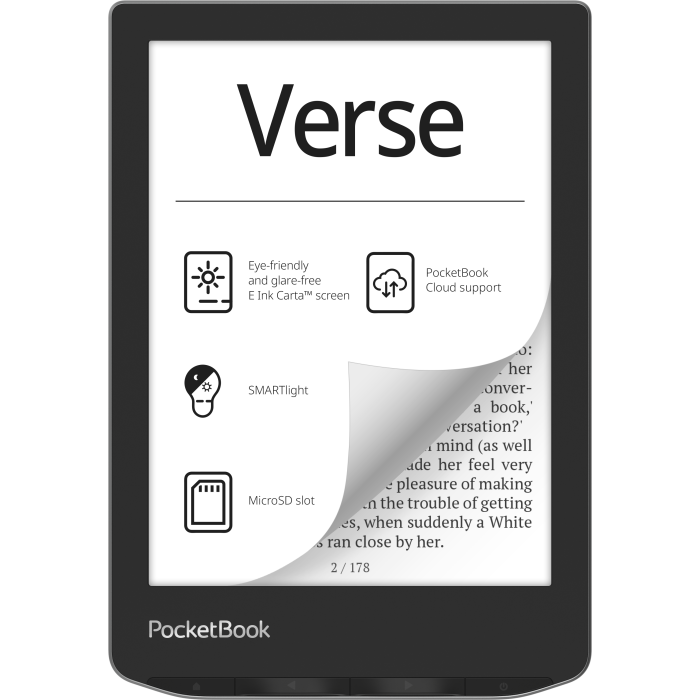 Pocketbook Verse PB629MWW, 6", Ebook Reader, Grey | Soundstore