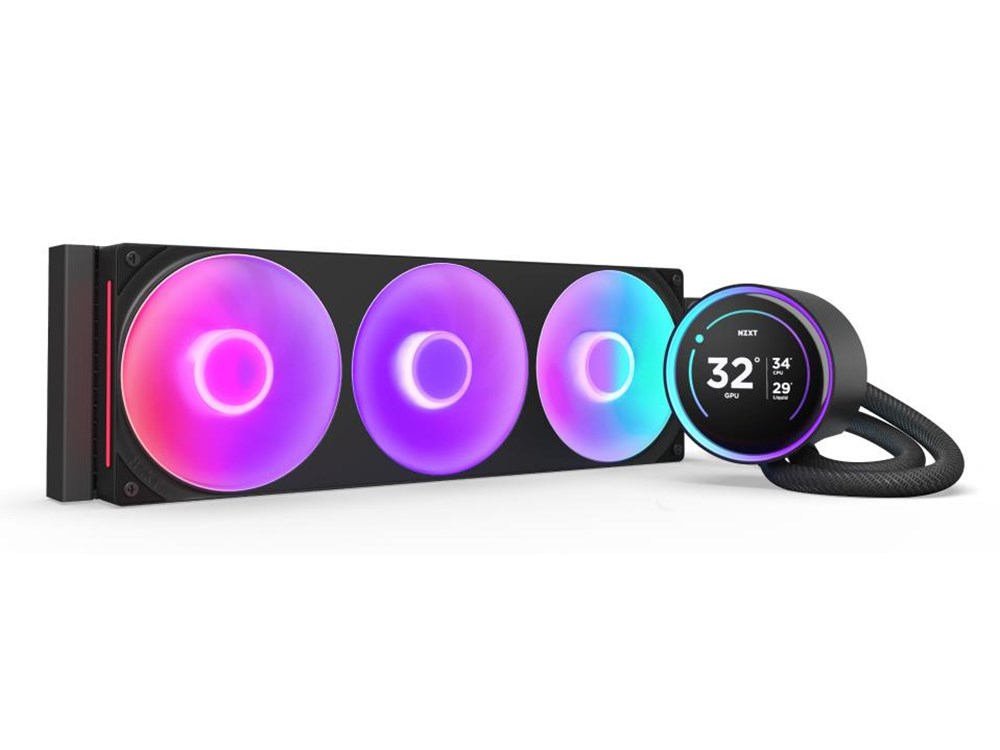 NZXT Kraken Elite 420 RGB 2025 - AIO CPU Liquid Cooler - 420mm Radiator - F420 RGB Core Fan - Customizable 2.72" IPS LCD Turbine Pump - AMD® AM5, AM4 - Intel® LGA 1851/1700, 1200/115X - Black