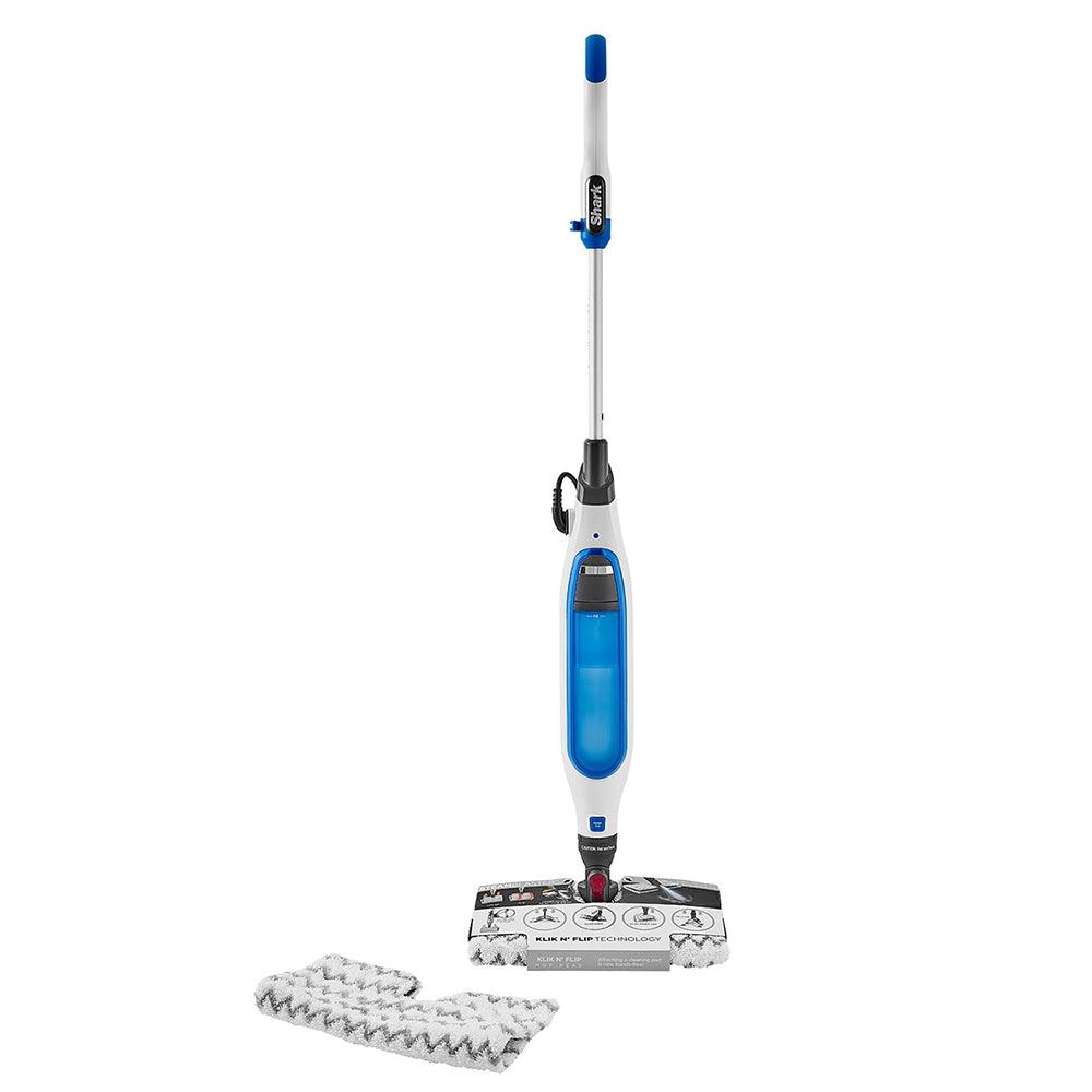 Shark Klik and Flip Manual Steam Pocket Mop - White & Blue | S6001UK