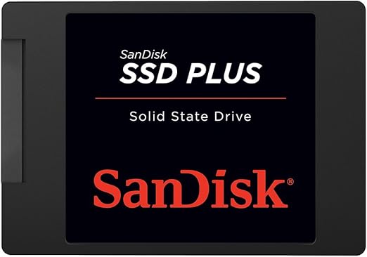 SANDISK SSD Plus 250 GB (sequential read speeds of up to 545 MB/s and sequential write speeds of up to 505 MB/s)