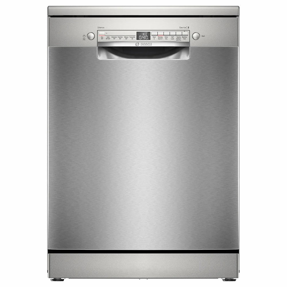 Bosch Series 2 60CM Freestanding Drawer Dishwasher - Silver Inox | SMS2HVI67G
