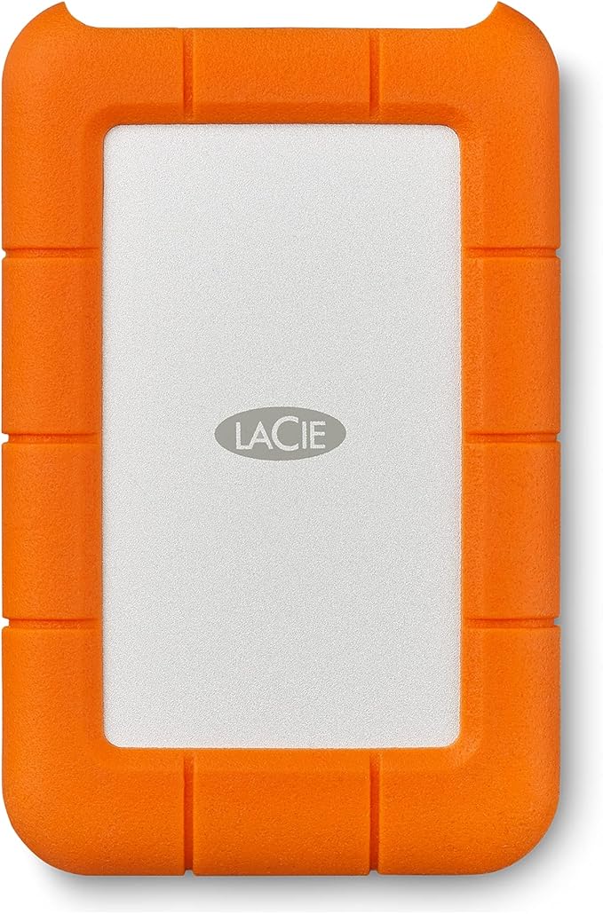 LaCie Rugged 2TB USB-C and USB 3.0 Portable Hard Drive + 1mo Adobe CC All Apps (STFR2000800)