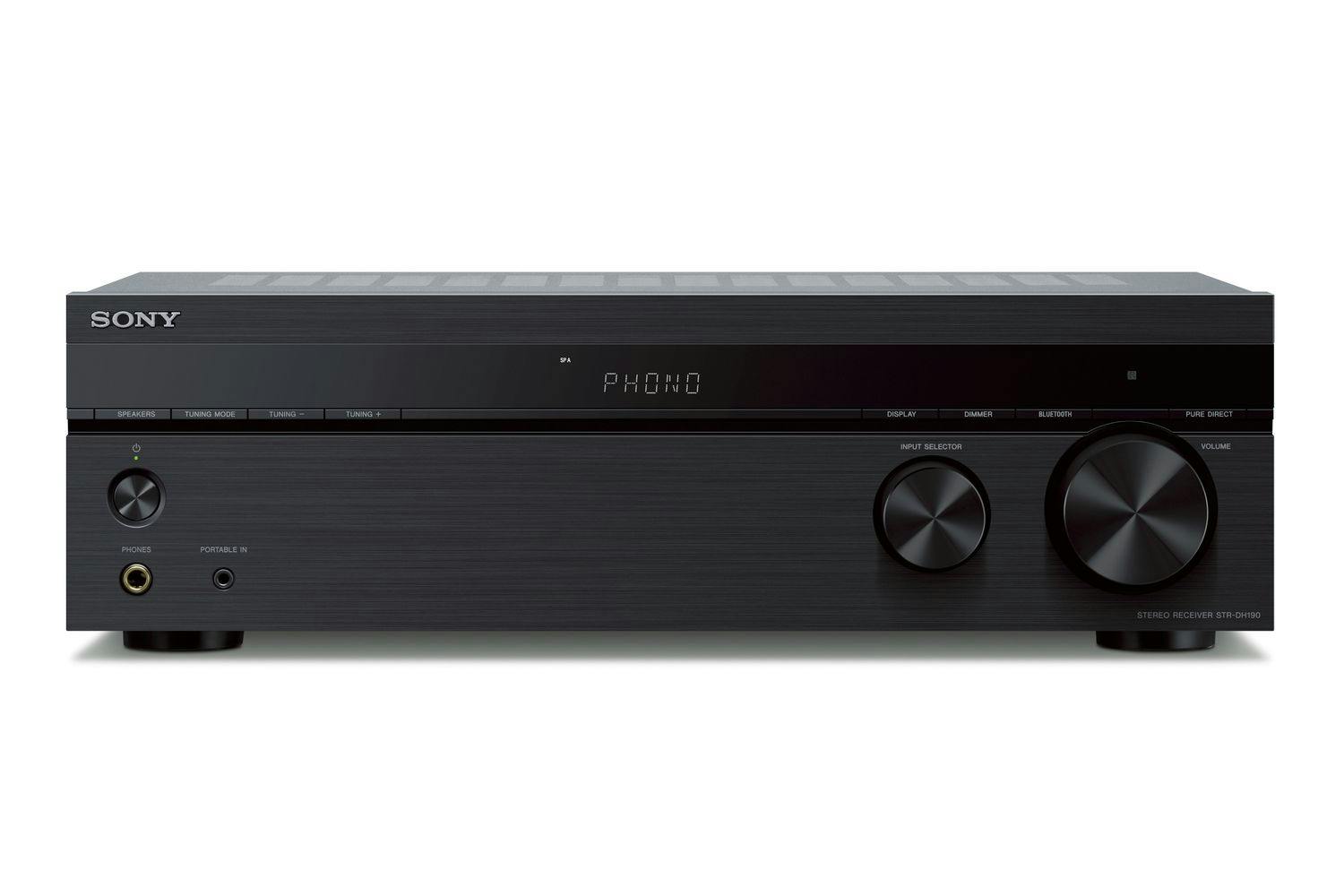 Sony Stereo Receiver with Phono Input and Bluetooth Connectivity