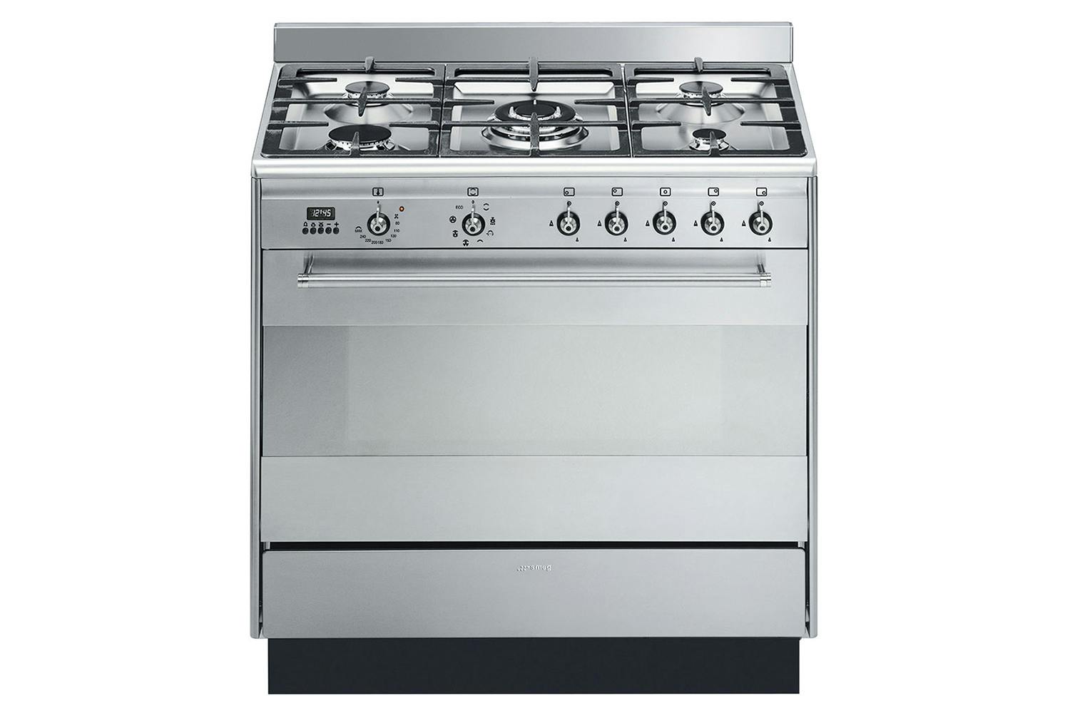Smeg Concert 90cm Dual Fuel Range Cooker | Stainless Steel