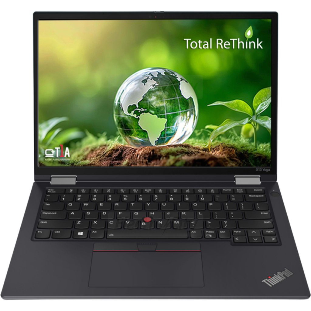 T1A Refurbished Lenovo ThinkPad X13 Yoga Gen 2 13.3 Full HD Touchscreen Laptop | Inch Intel Core i5, 16GB RAM, 256GB SSD | Black