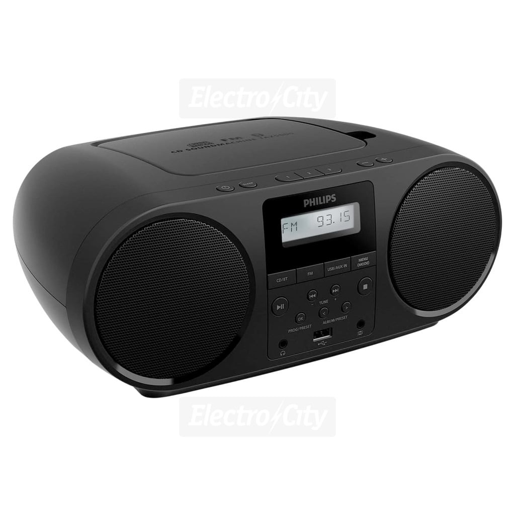 Philips TAZ5000 All-in-One CD Player with FM Radio | Black