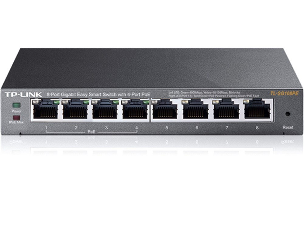 TP-Link TL-SG108PE - 8-Port Gigabit Switch
