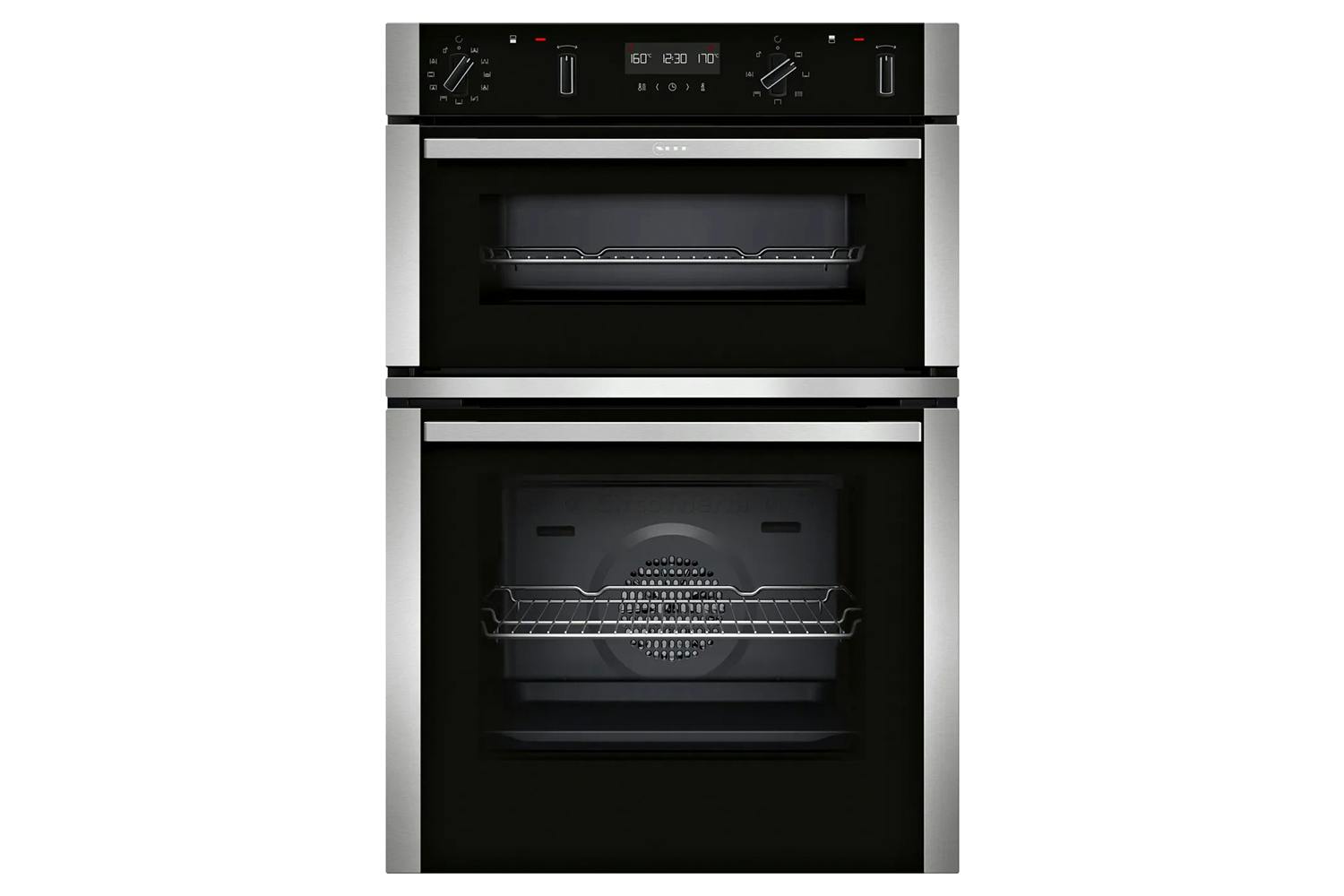 Neff N 50 71 Litre Built-in Smart Double Electric Oven | Stainless Steel