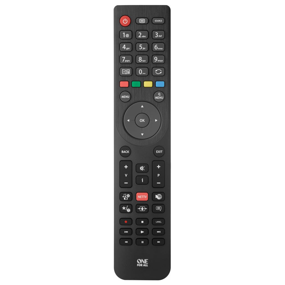 One For All Telefunken TV Replacement Remote Control - Black | URC1918