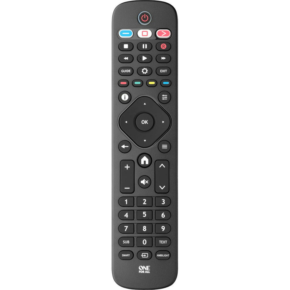 One For All Philips TV Replacement Remote Control - Black | URC4913