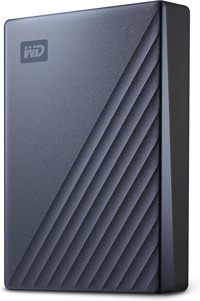 WD 2TB My Passport Ultra Portable HDD USB-C with software for device management, backup and password protection - Blue, Works with PC, Xbox X, Xbox S, PS4 and PS5