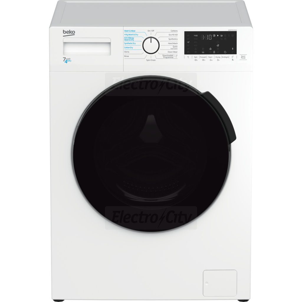 Beko Freestanding 7kg/4kg Washer Dryer with SteamCure | White
