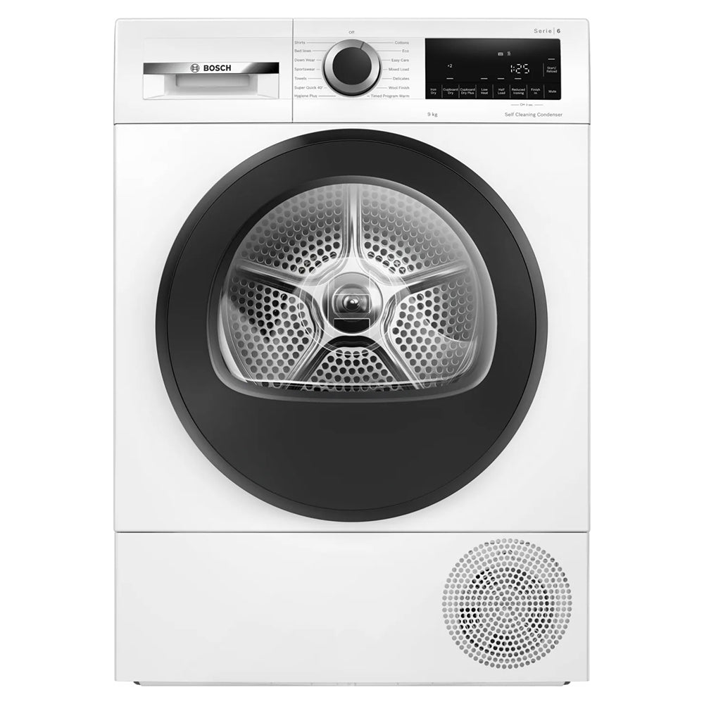 Bosch Series 6 9KG Freestanding Heat Pump Tumble Dryer - White | WQG24500GB