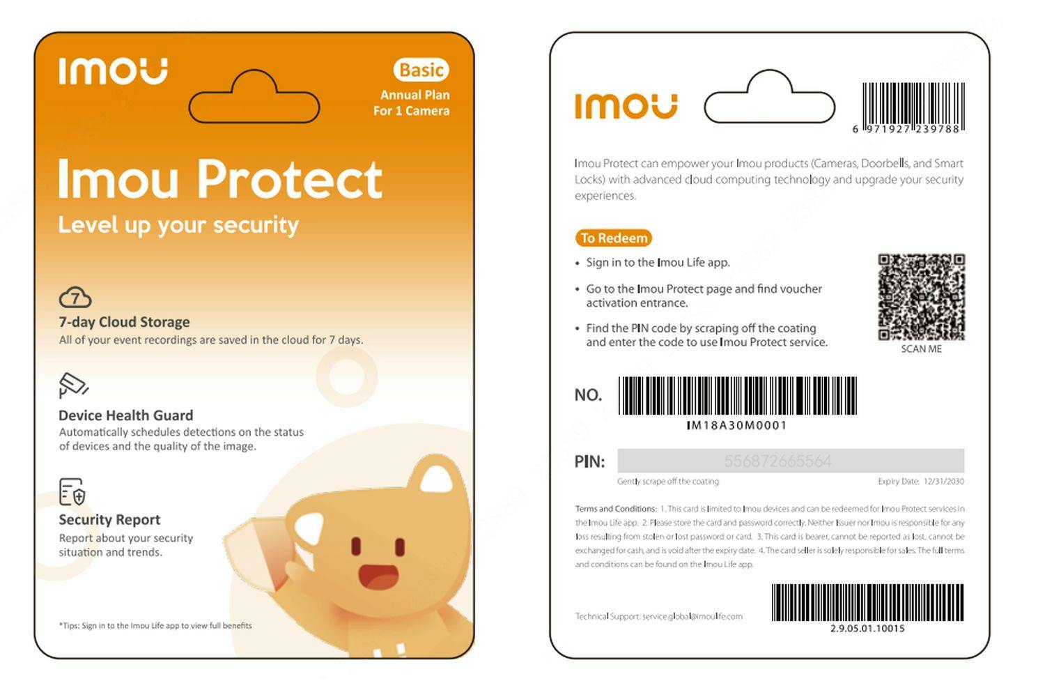 Imou Protect Basic Cloud Storage Annual Plan For One Camera